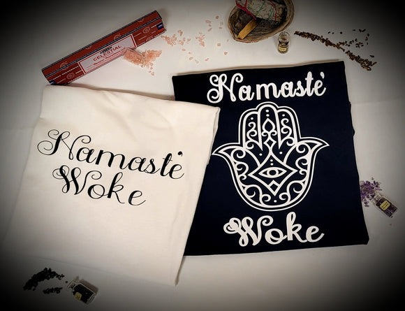 Namaste' woke t-shirts